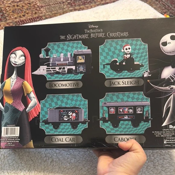 Disney Black and Silver Jack Skellington Holiday Train Set - Picture 4 of 6